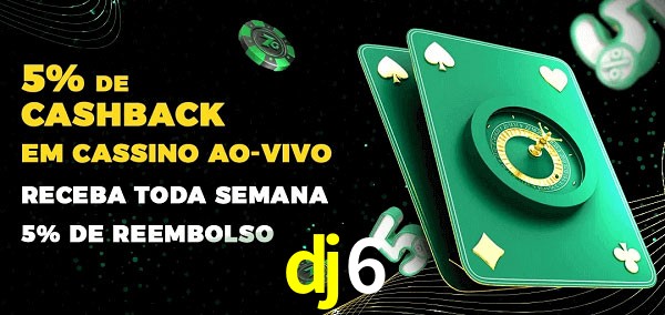 Promoções do cassino ao Vivo dj6